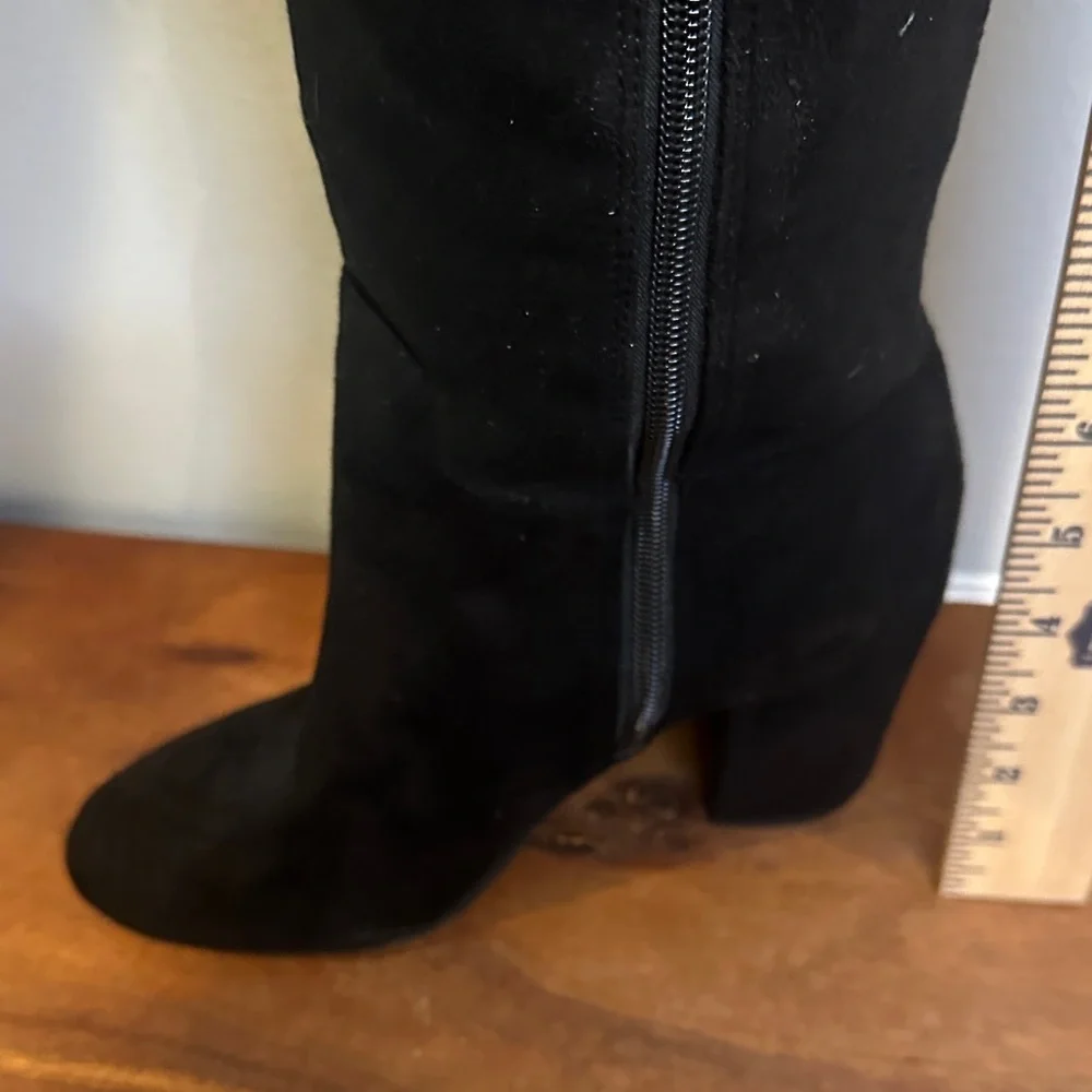 Tommy Hilfiger Black Over-the-Knee Boots‎